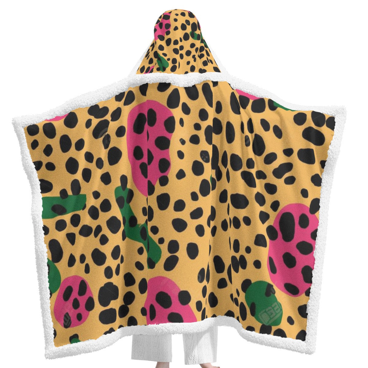 All-Over Print Unisex Wearable Hooded Blanket