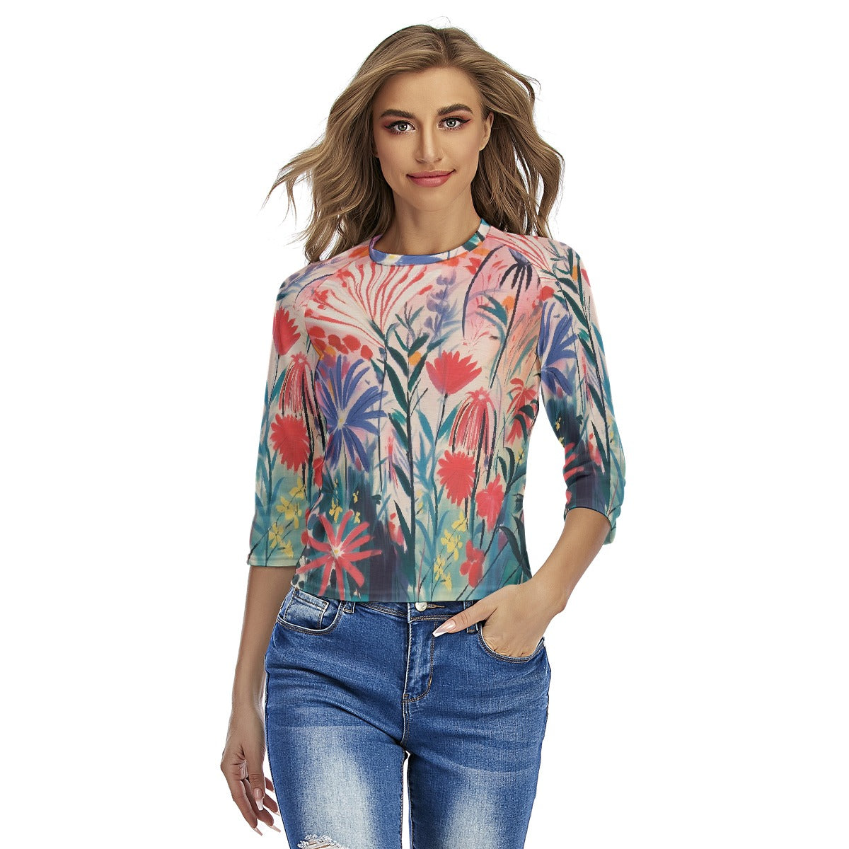 All-Over Print Women's Raglan Sleeves T-shirts