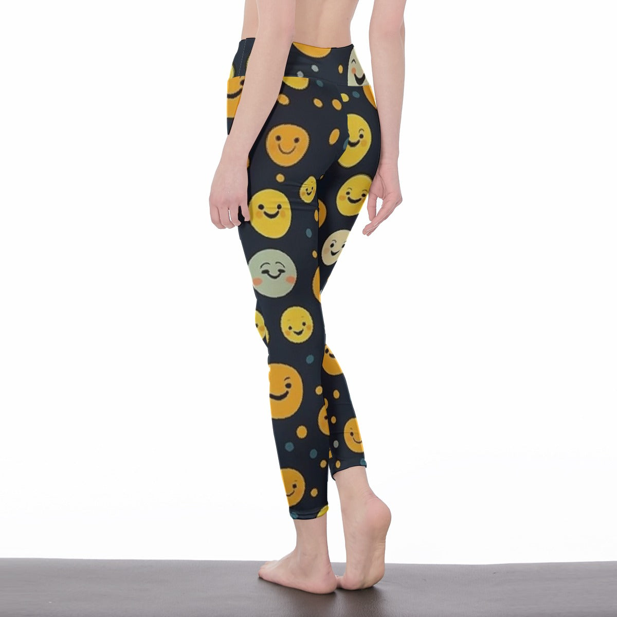 All-Over Print Women's High Waist Leggings | Side Stitch Closure