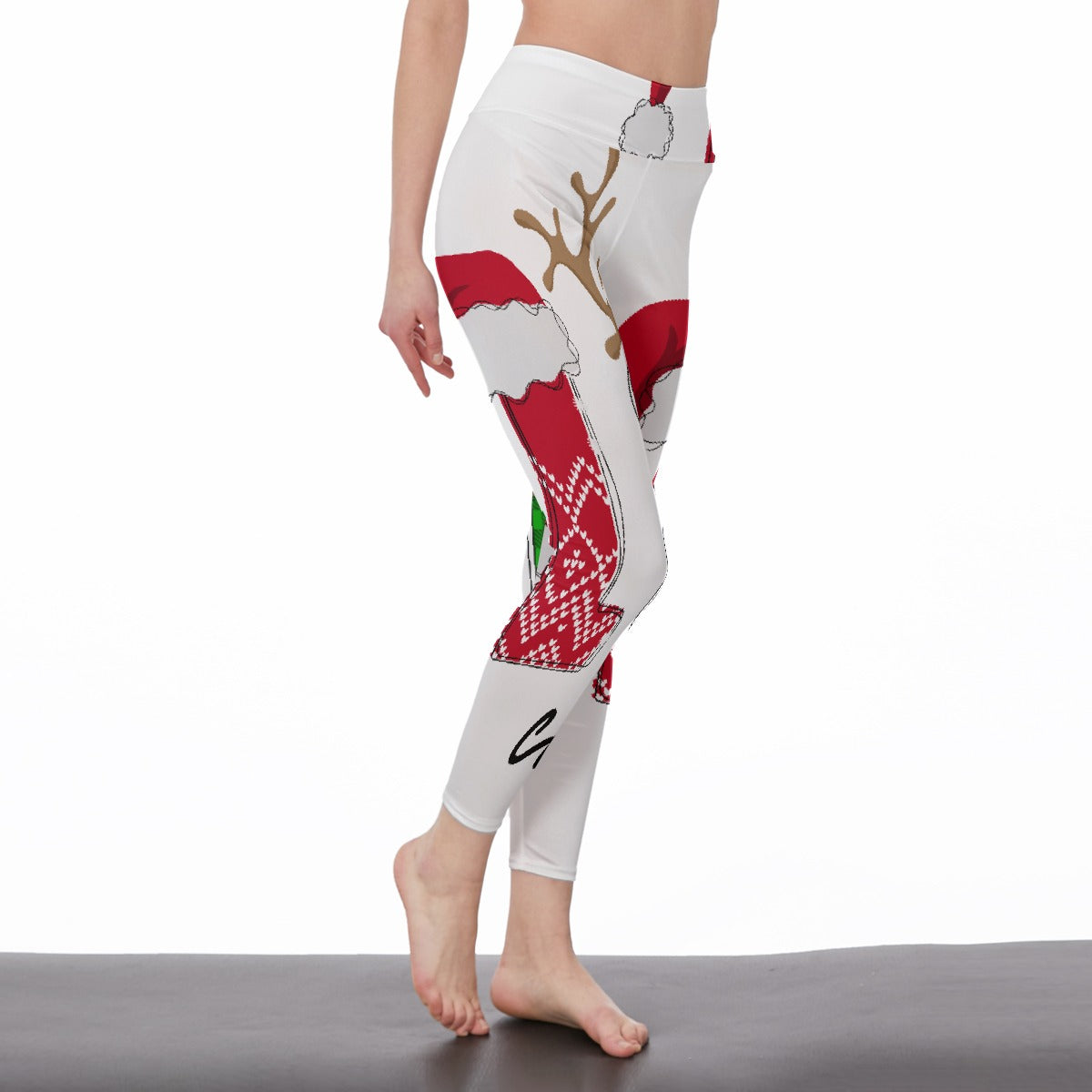 All-Over Print Women's High Waist Leggings | Side Stitch Closure