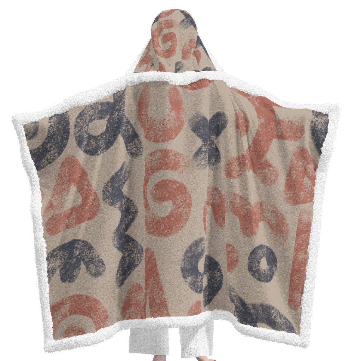 All-Over Print Unisex Wearable Hooded Blanket