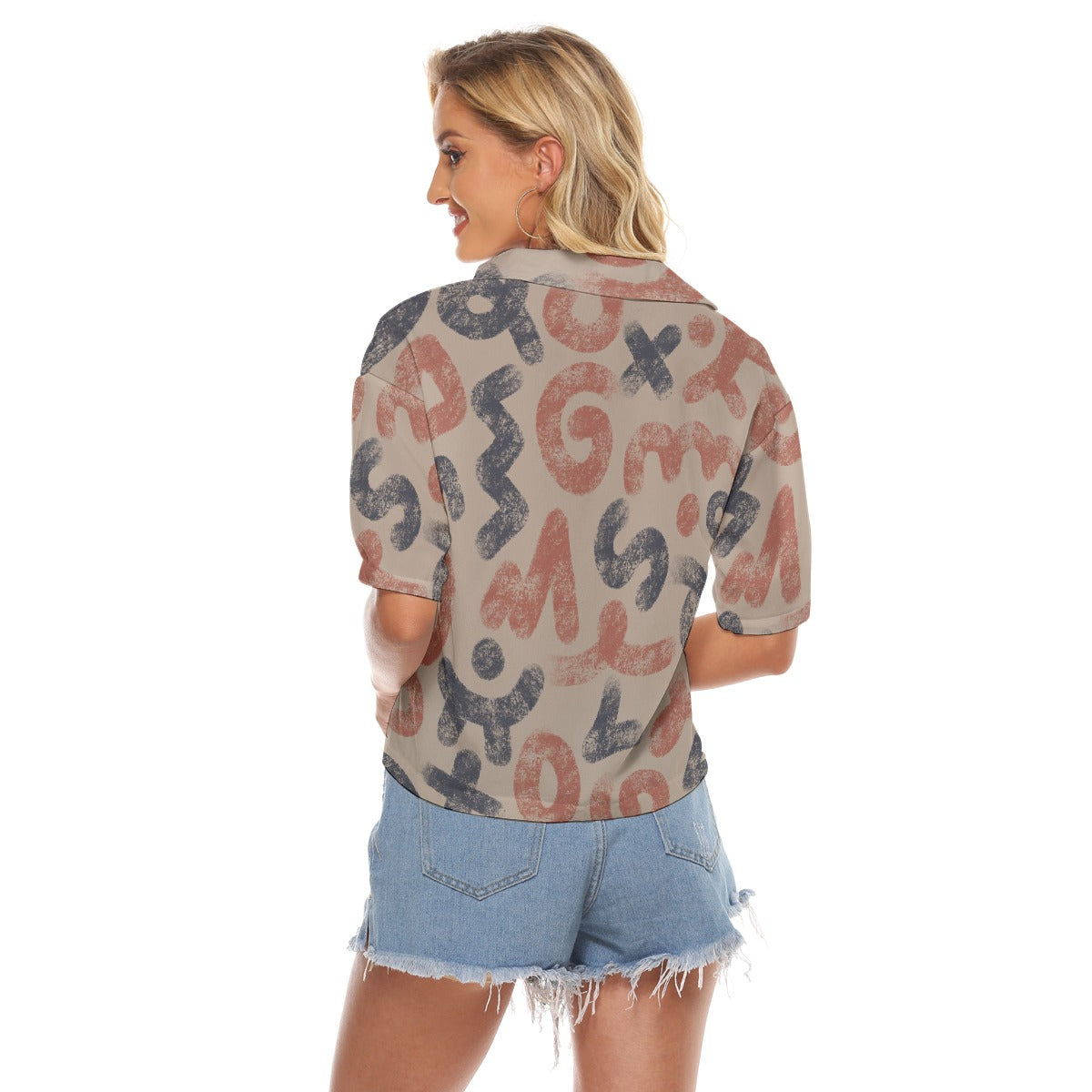 All-Over Print Women's V-neck Shirts