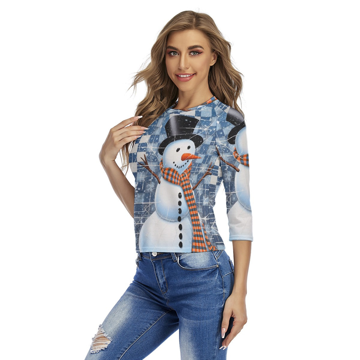 All-Over Print Women's Raglan Sleeves T-shirts