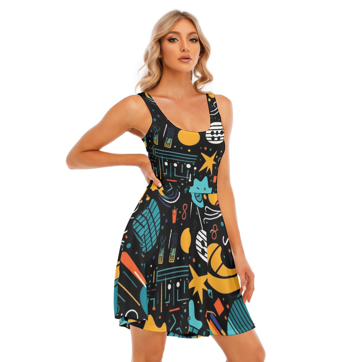 All-Over Print Women's Tank Vest Dress