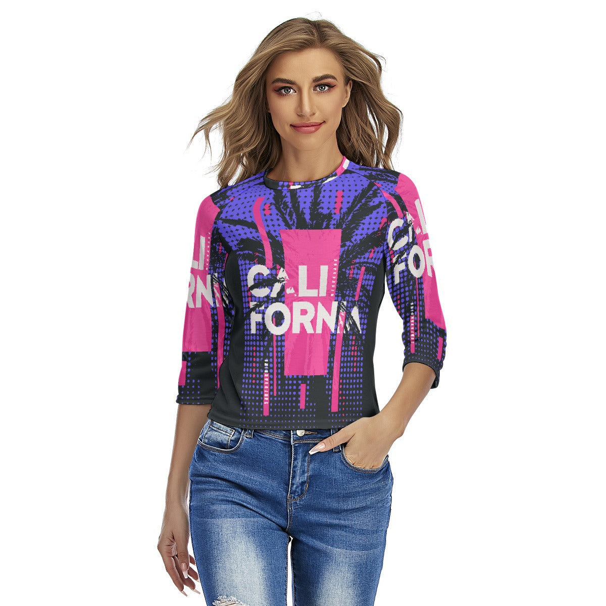 All-Over Print Women's Raglan Sleeves T-shirts