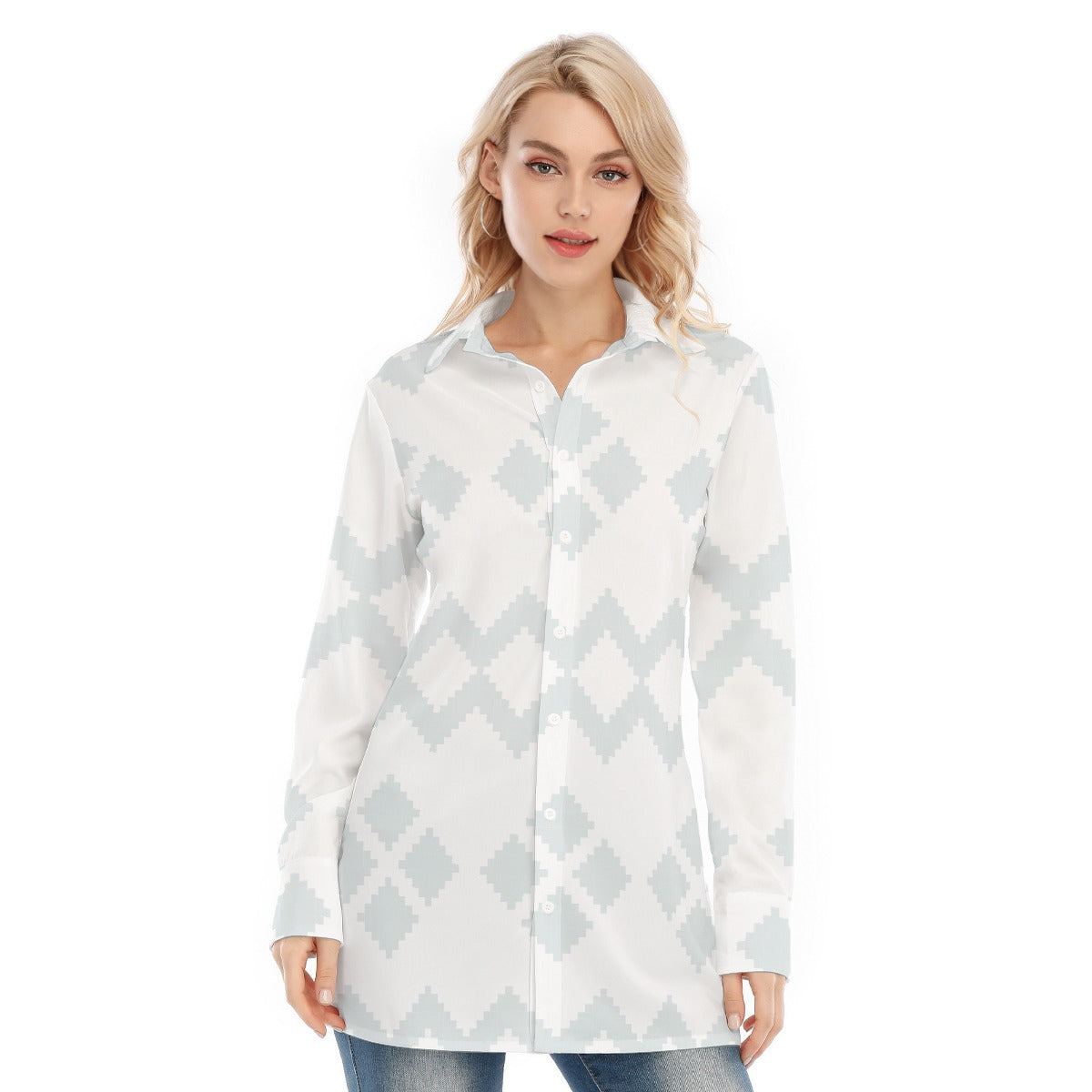 All-Over Print Women's Long Shirt