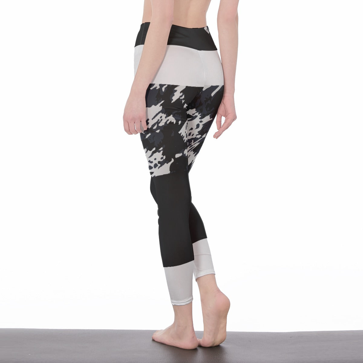 All-Over Print Women's High Waist Leggings | Side Stitch Closure