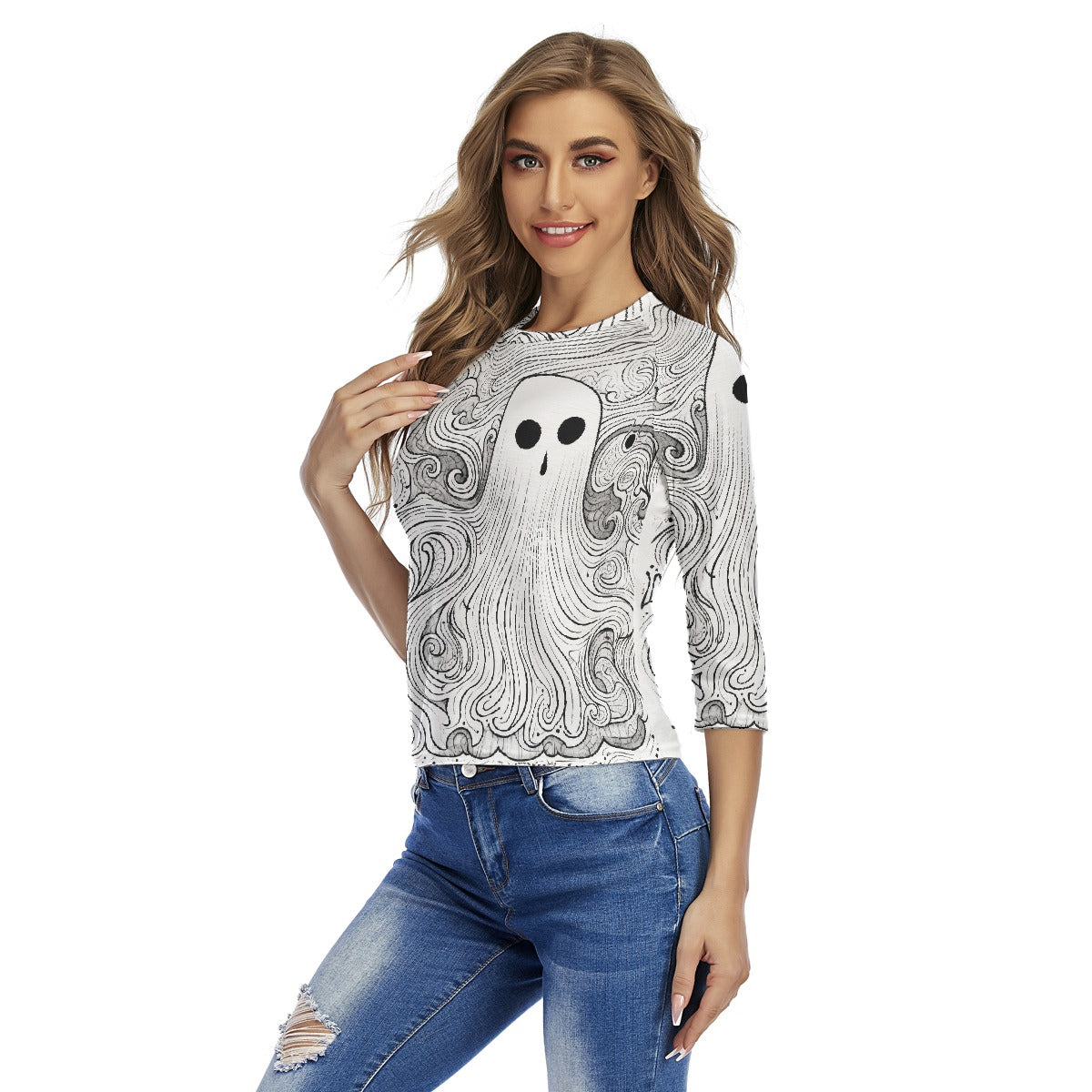 All-Over Print Women's Raglan Sleeves T-shirts