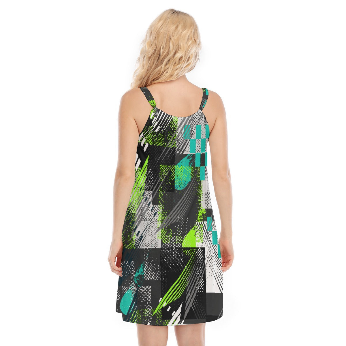 All-Over Print Women's O-neck Cami Dress