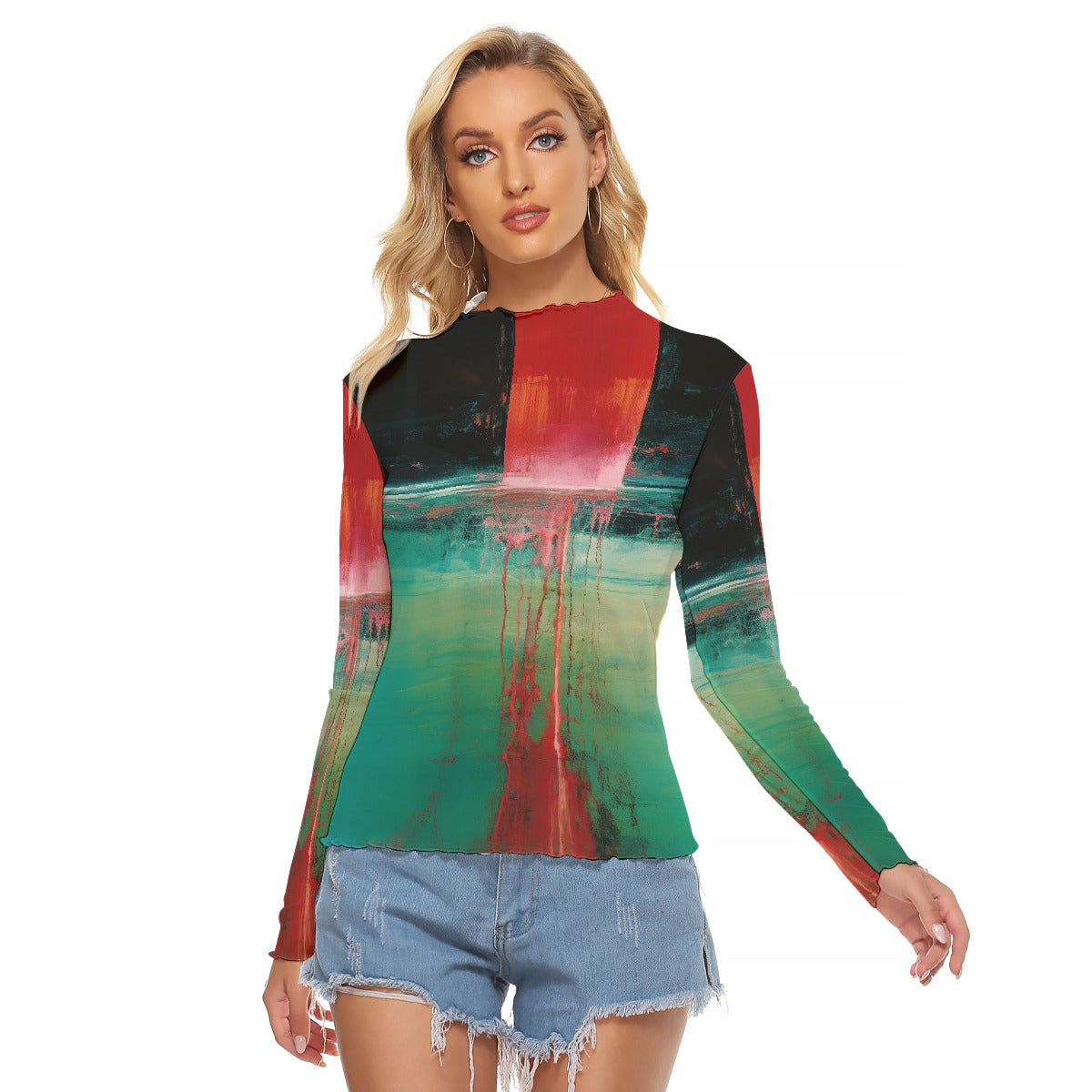 All-Over Print Women's Mesh T-shirt