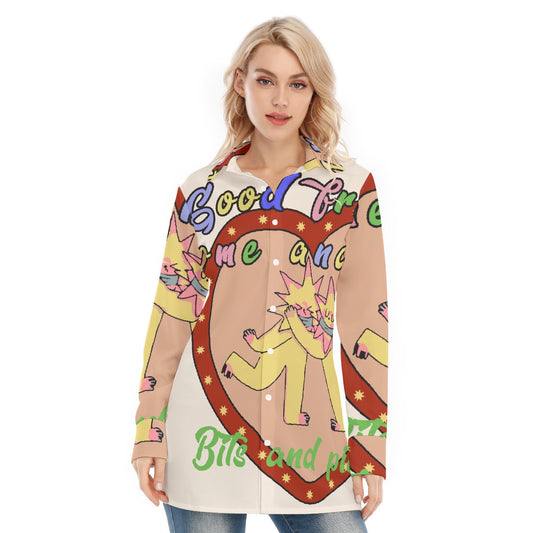 All-Over Print Women's Long Shirt