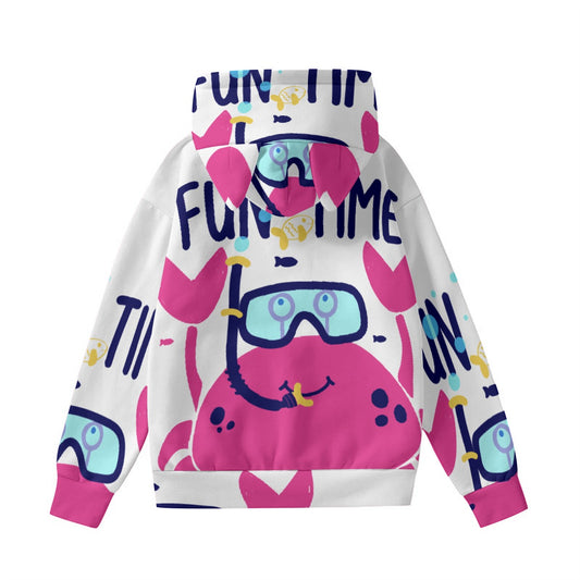 All-Over Print Women’s Hoodie With Decorative Ears