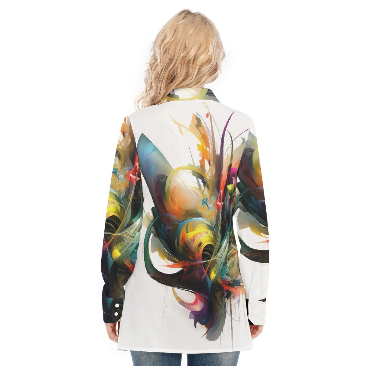 All-Over Print Women's Long Shirt