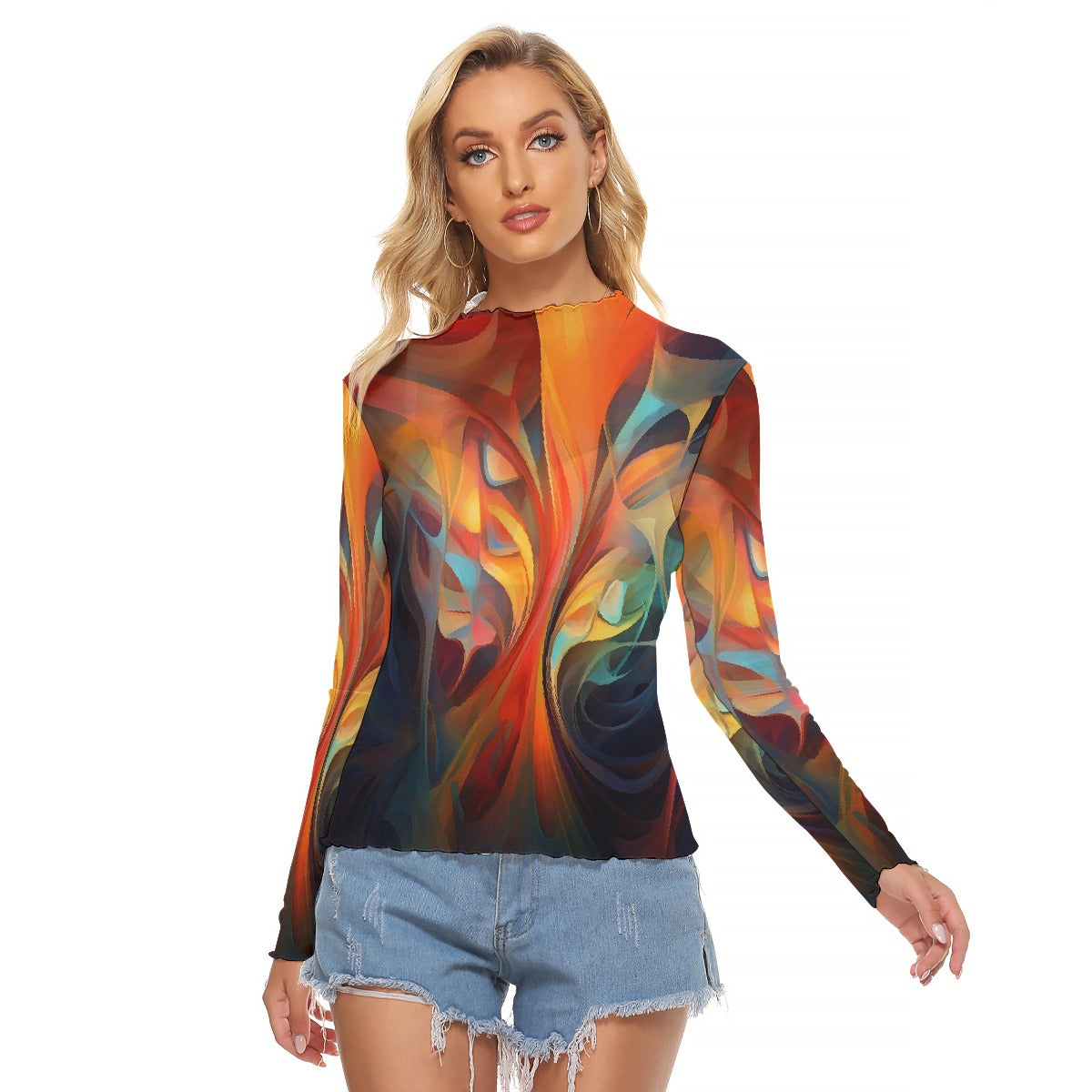 All-Over Print Women's Mesh T-shirt