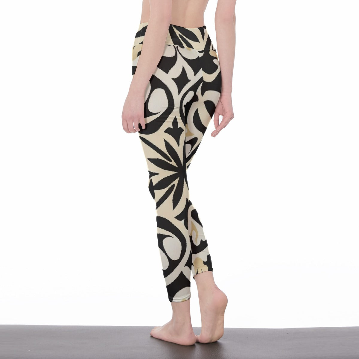 All-Over Print Women's High Waist Leggings | Side Stitch Closure