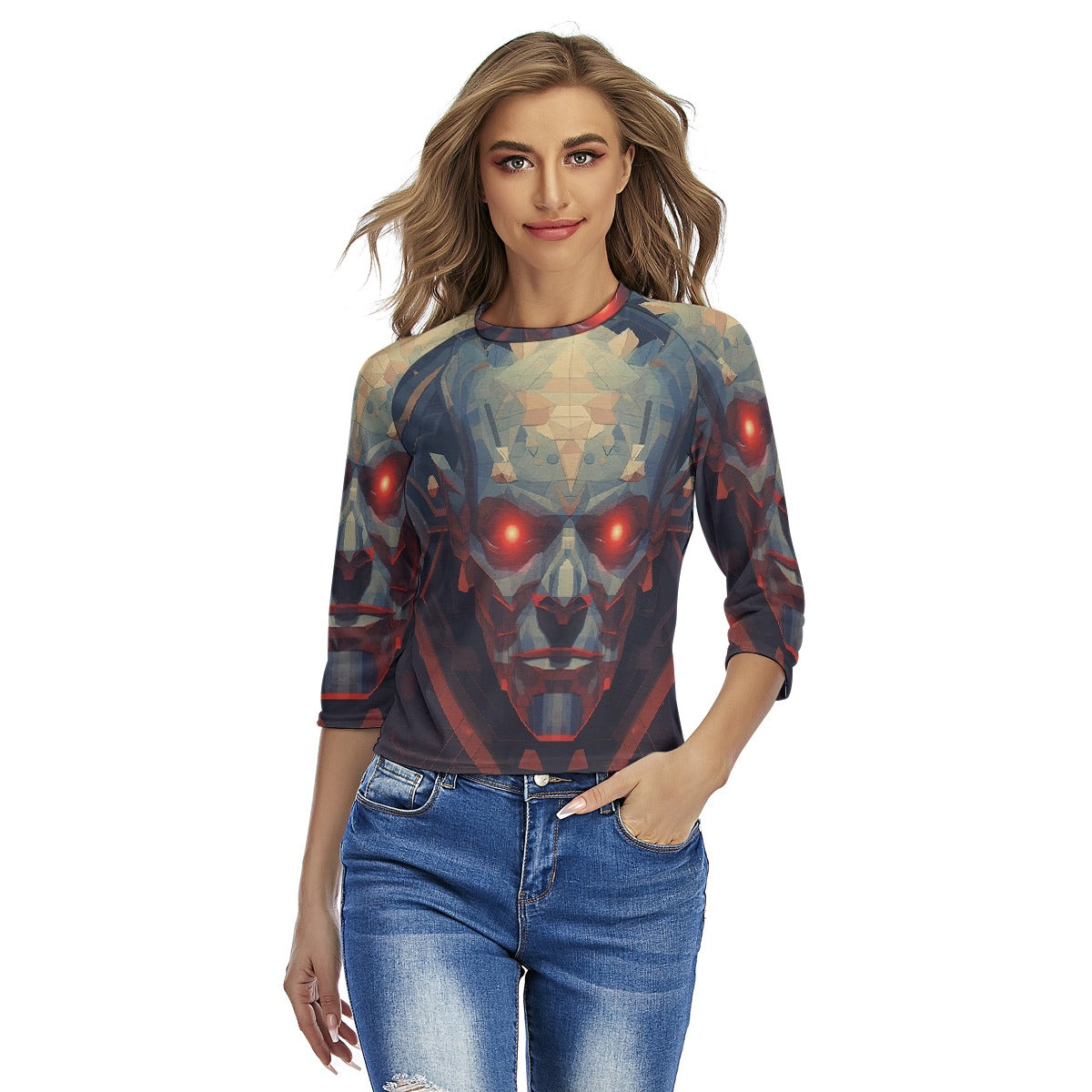 All-Over Print Women's Raglan Sleeves T-shirts