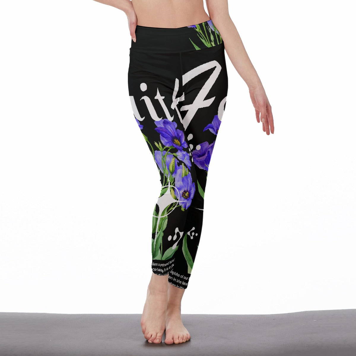 All-Over Print Women's High Waist Leggings | Side Stitch Closure