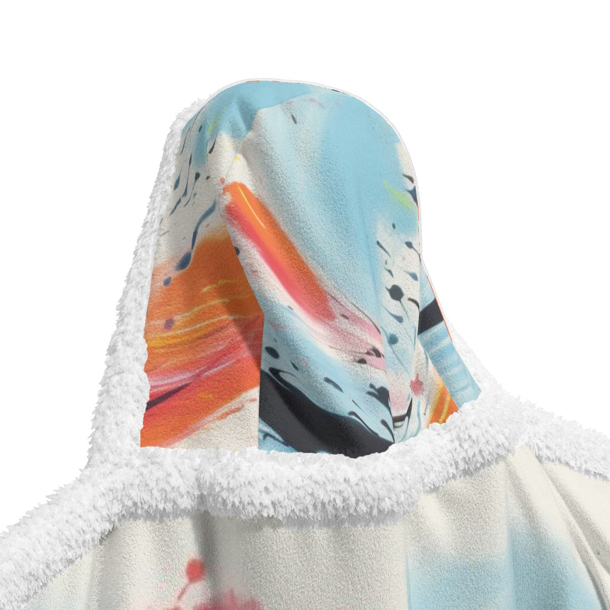 All-Over Print Unisex Wearable Hooded Blanket