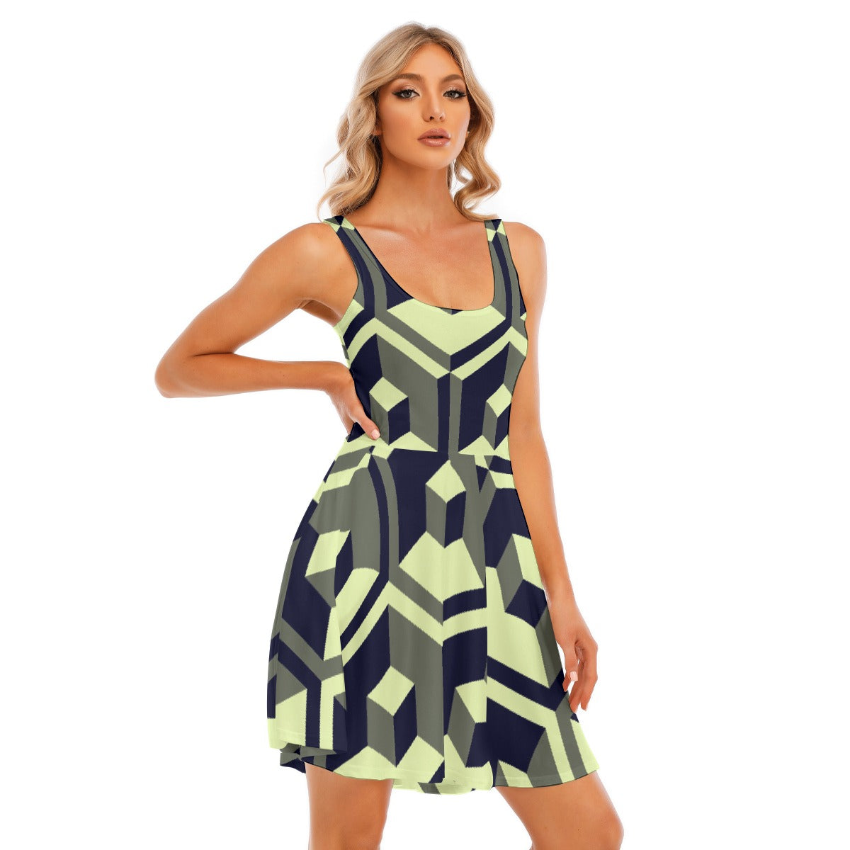 All-Over Print Women's Tank Vest Dress