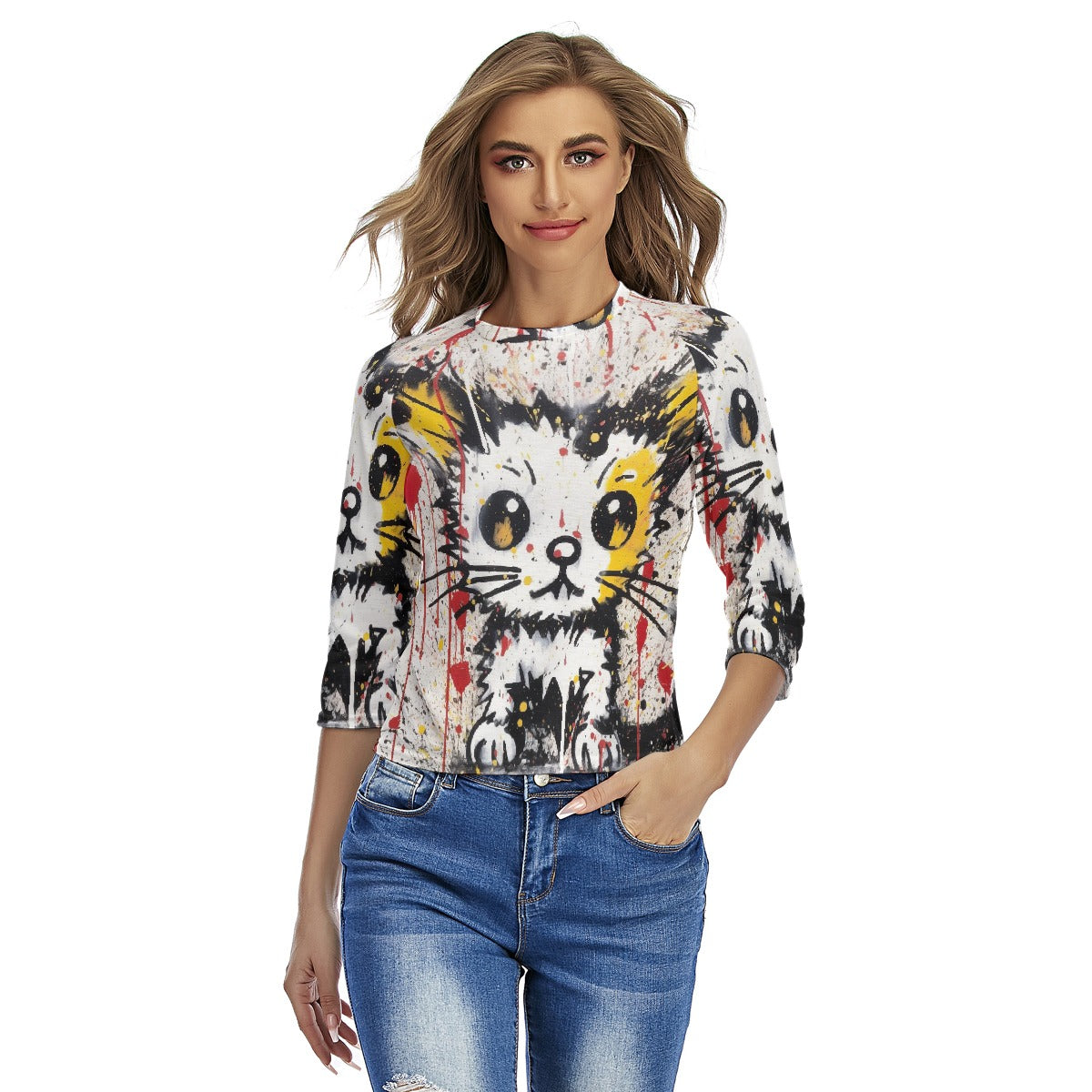 All-Over Print Women's Raglan Sleeves T-shirts