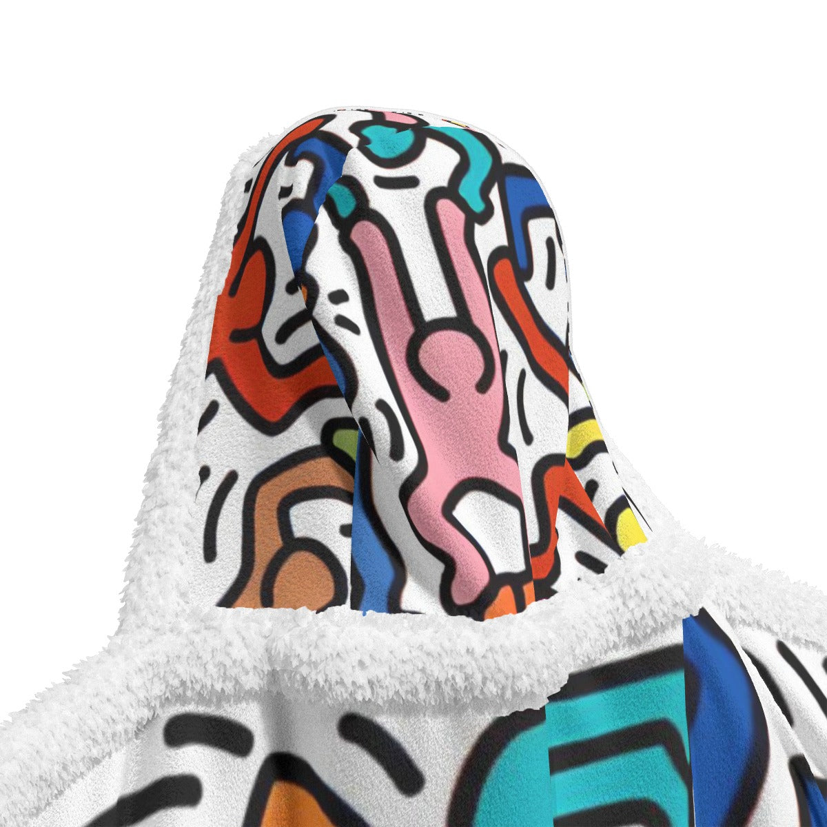 All-Over Print Unisex Wearable Hooded Blanket