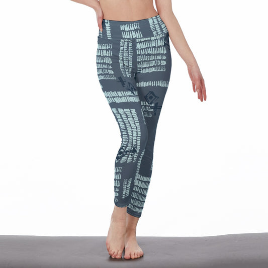 All-Over Print Women's High Waist Leggings | Side Stitch Closure