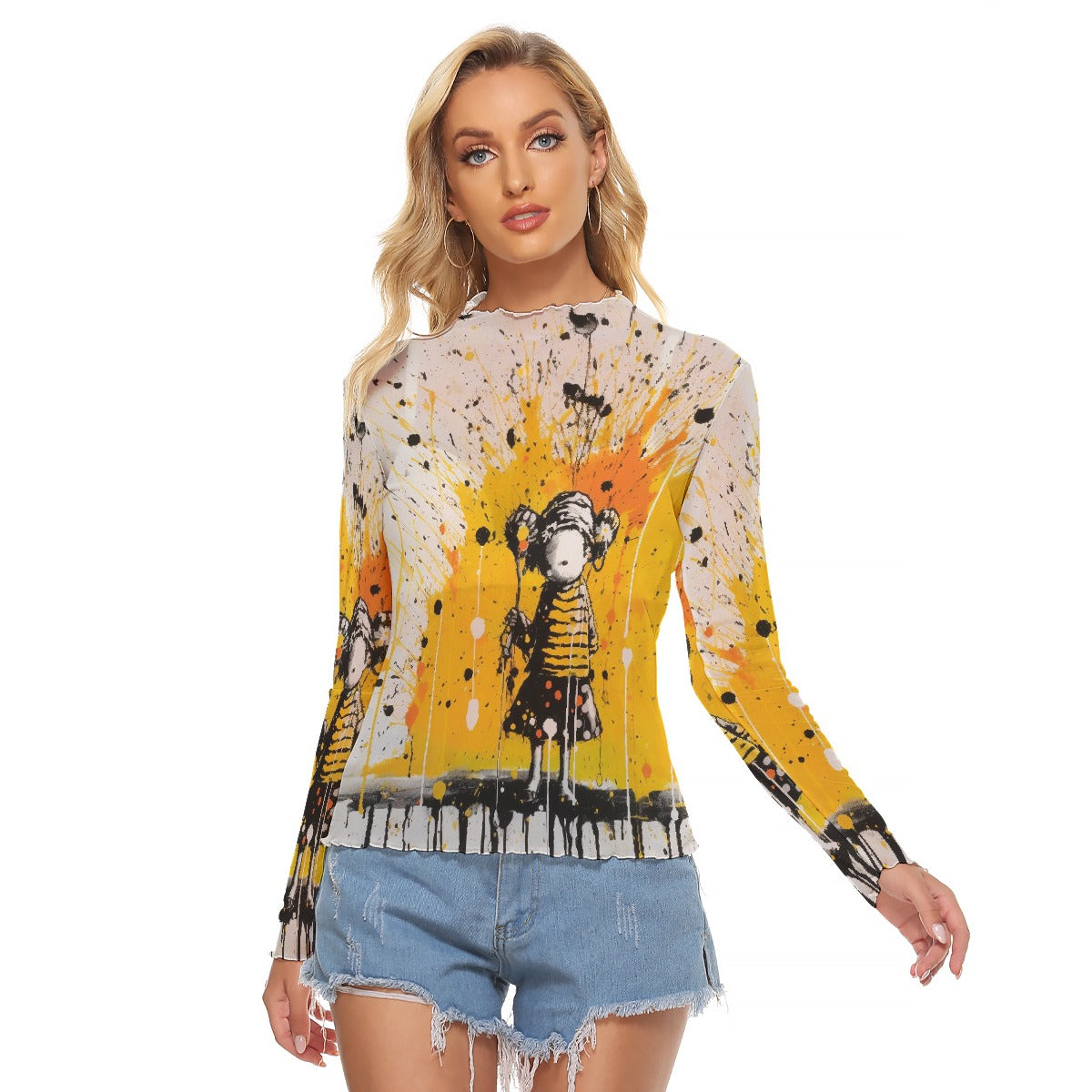 All-Over Print Women's Mesh T-shirt