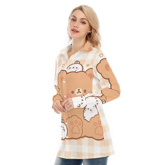 All-Over Print Women's Long Shirt