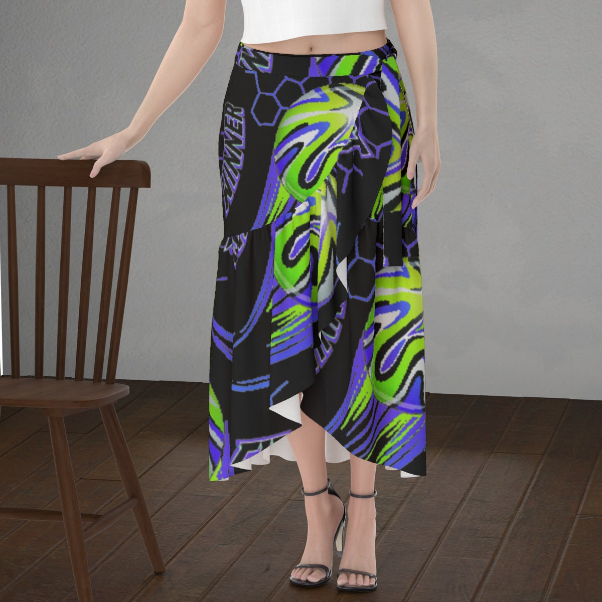 All-Over Print Women's Wrap Skirt