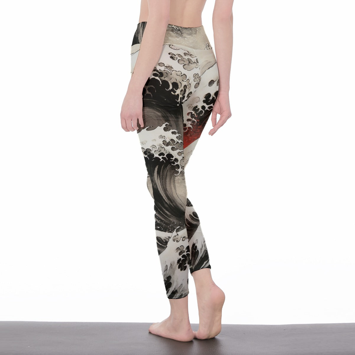 All-Over Print Women's High Waist Leggings | Side Stitch Closure