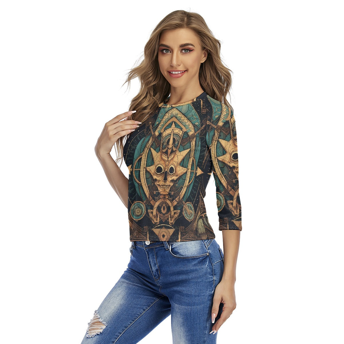 All-Over Print Women's Raglan Sleeves T-shirts