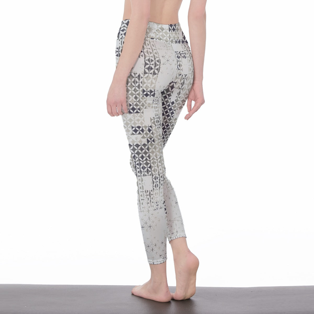 All-Over Print Women's High Waist Leggings | Side Stitch Closure