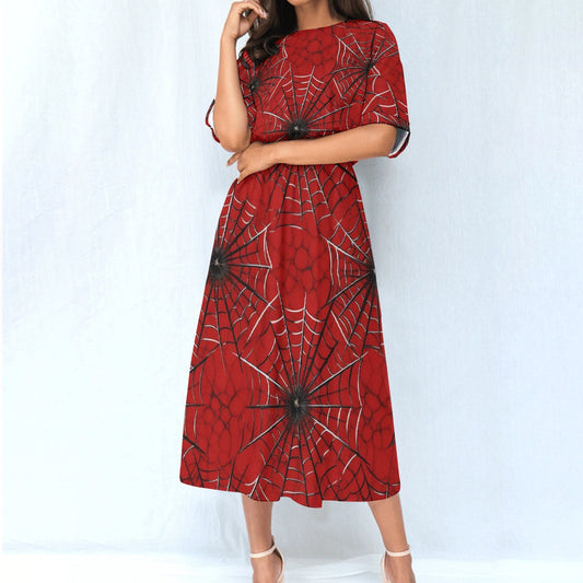 All-Over Print Women's Elastic Waist Dress