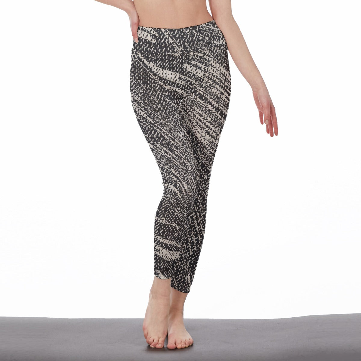 All-Over Print Women's High Waist Leggings | Side Stitch Closure