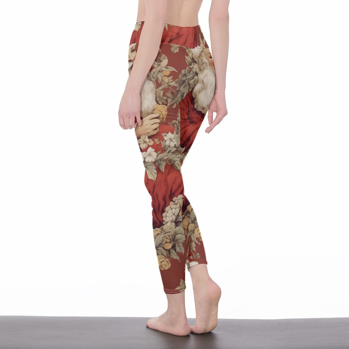 All-Over Print Women's High Waist Leggings | Side Stitch Closure