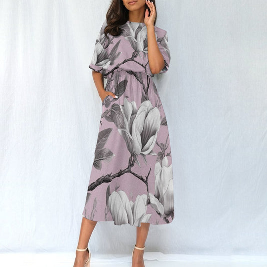 All-Over Print Women's Elastic Waist Dress