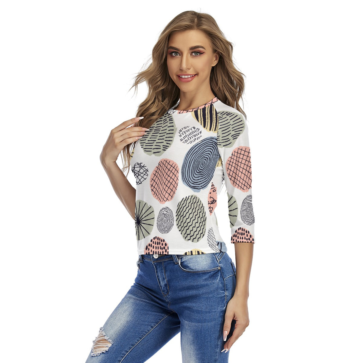 All-Over Print Women's Raglan Sleeves T-shirts