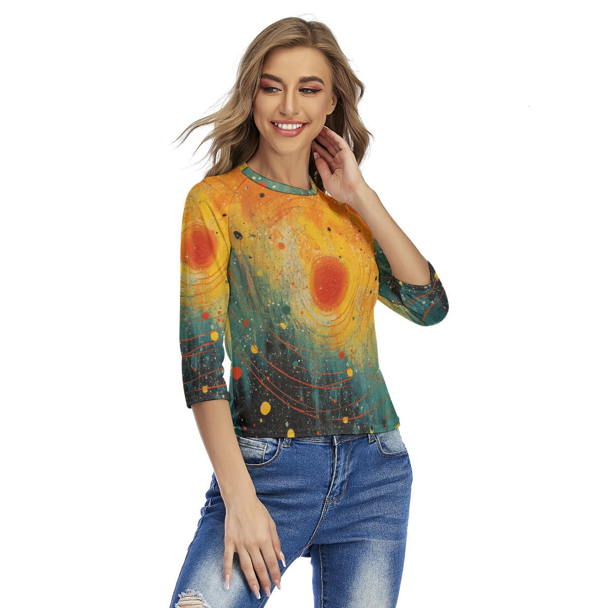 All-Over Print Women's Raglan Sleeves T-shirts