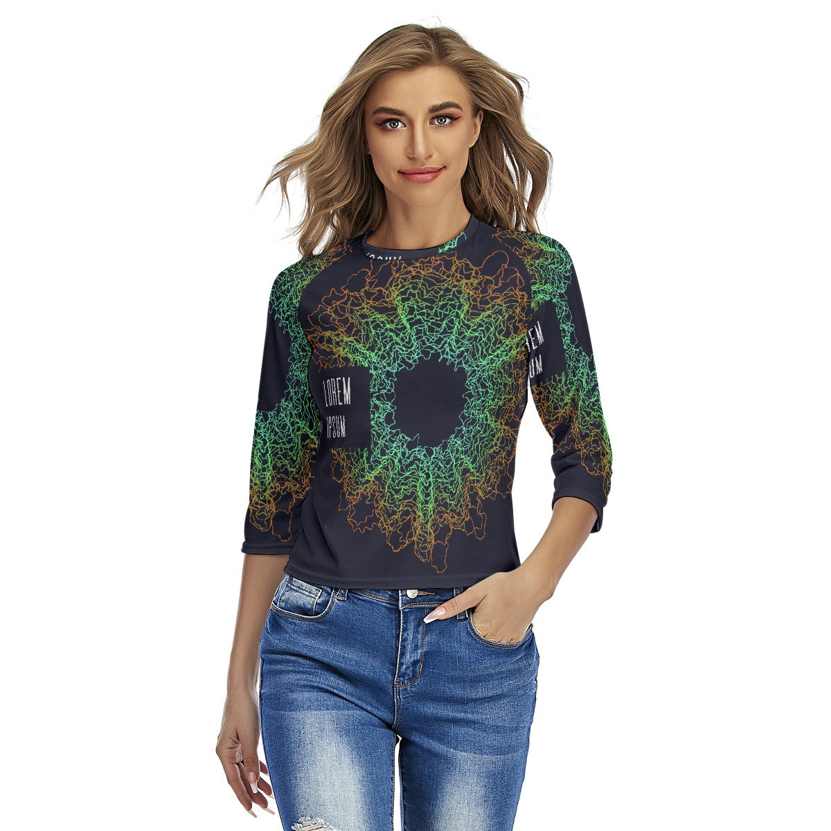 All-Over Print Women's Raglan Sleeves T-shirts