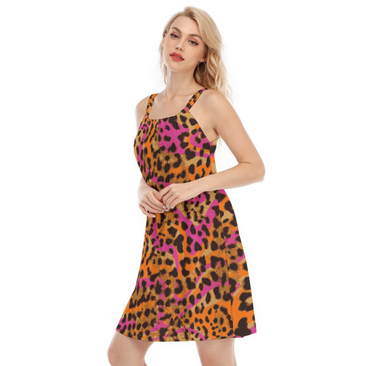 All-Over Print Women's O-neck Cami Dress