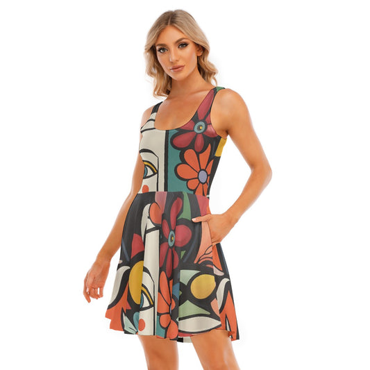 All-Over Print Women's Tank Vest Dress