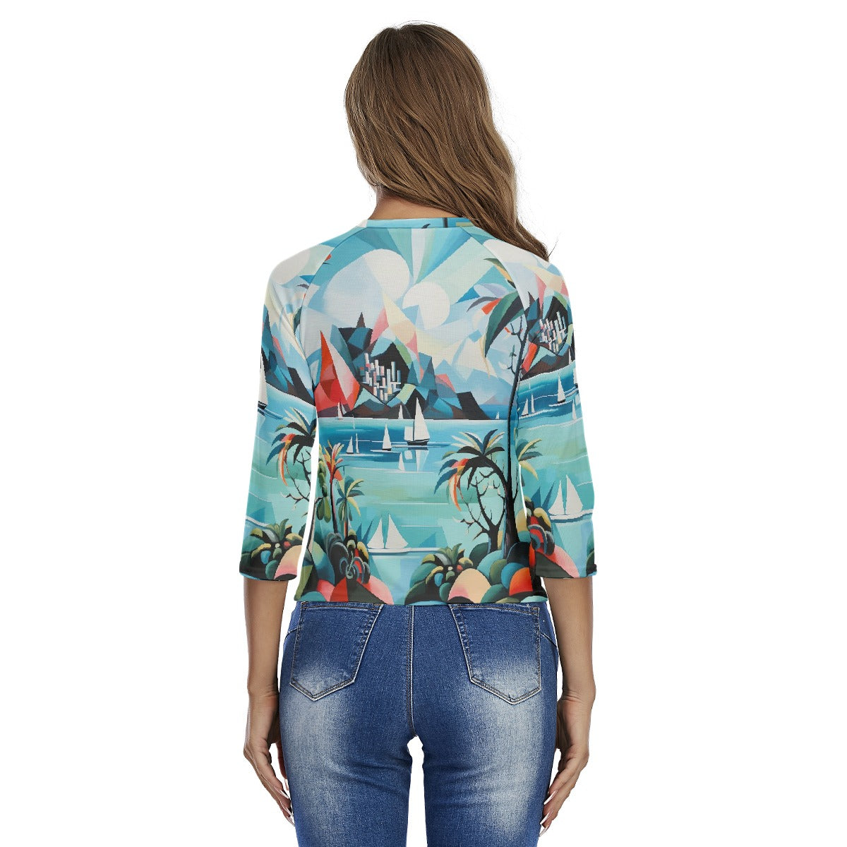 All-Over Print Women's Raglan Sleeves T-shirts