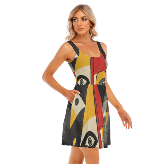 All-Over Print Women's Tank Vest Dress