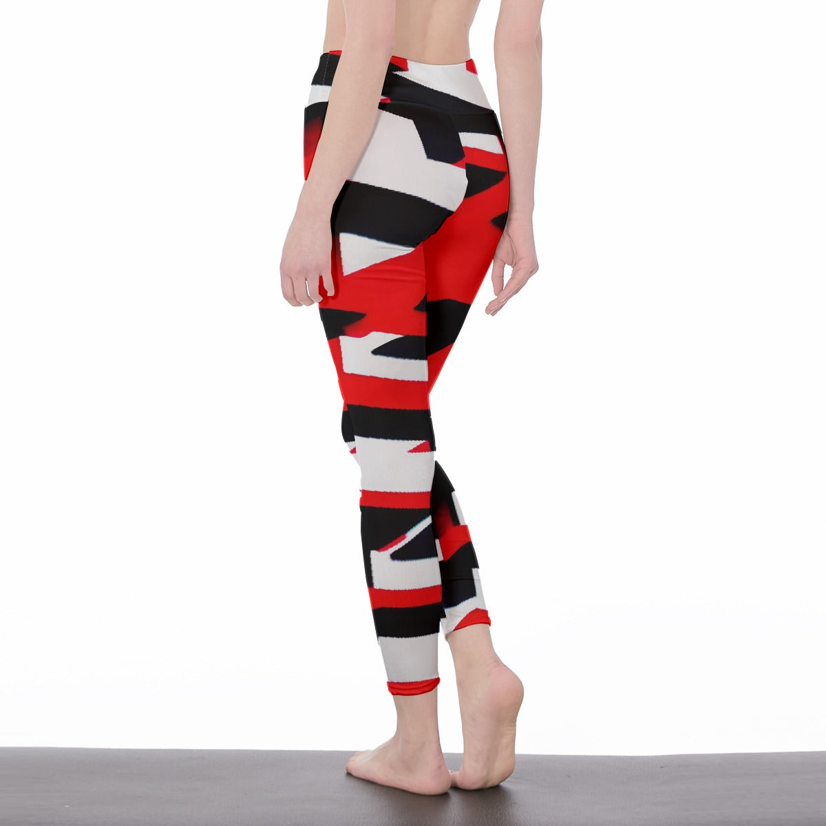 All-Over Print Women's High Waist Leggings | Side Stitch Closure