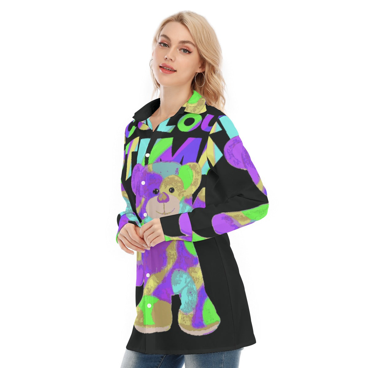 All-Over Print Women's Long Shirt