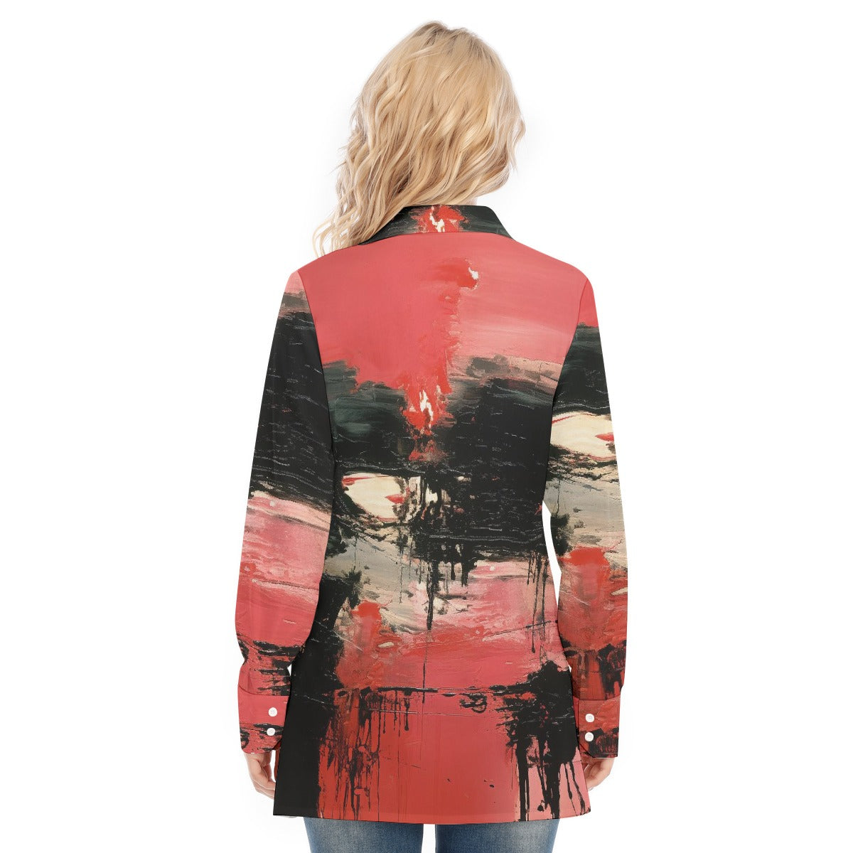 All-Over Print Women's Long Shirt