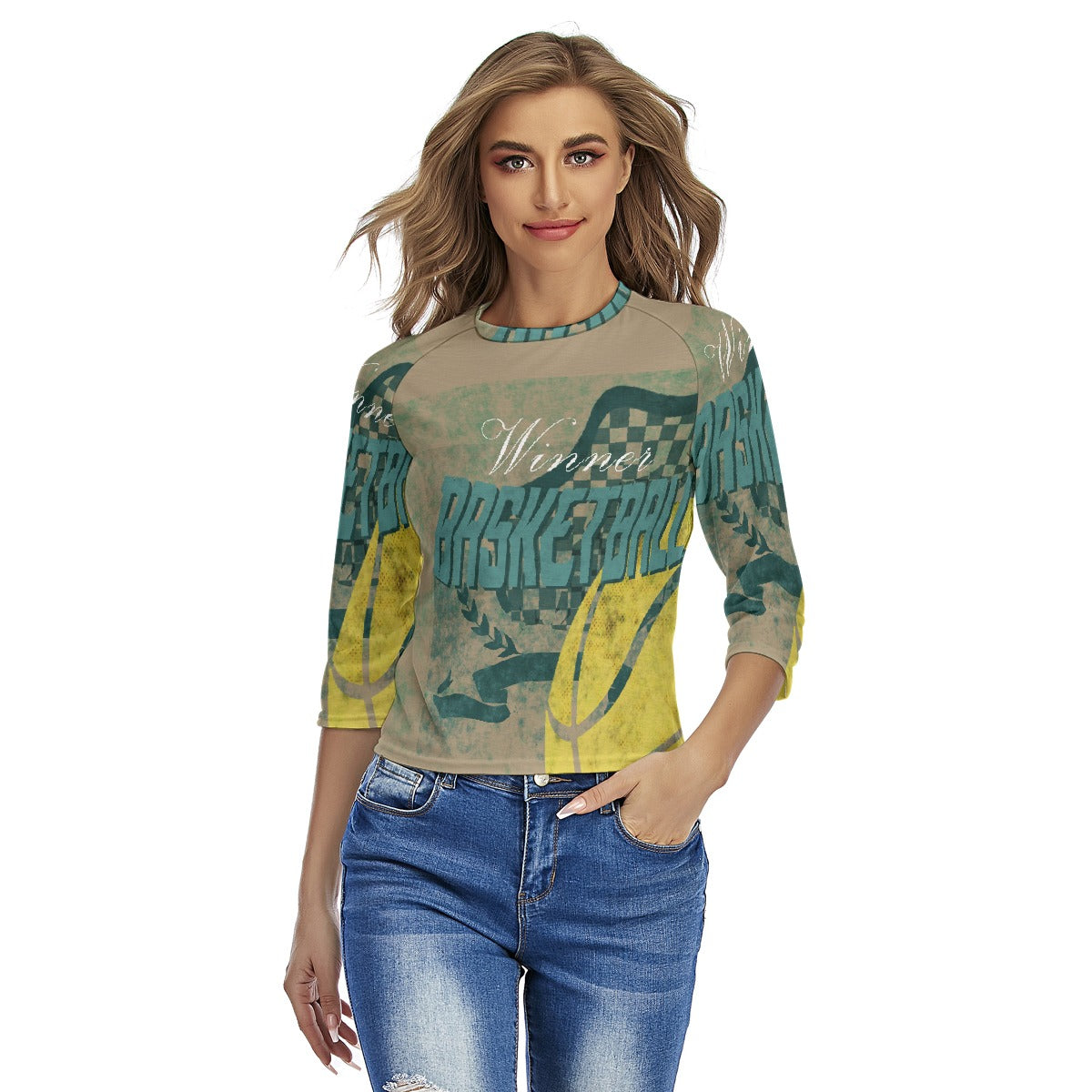 All-Over Print Women's Raglan Sleeves T-shirts