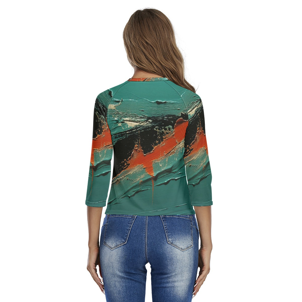 All-Over Print Women's Raglan Sleeves T-shirts