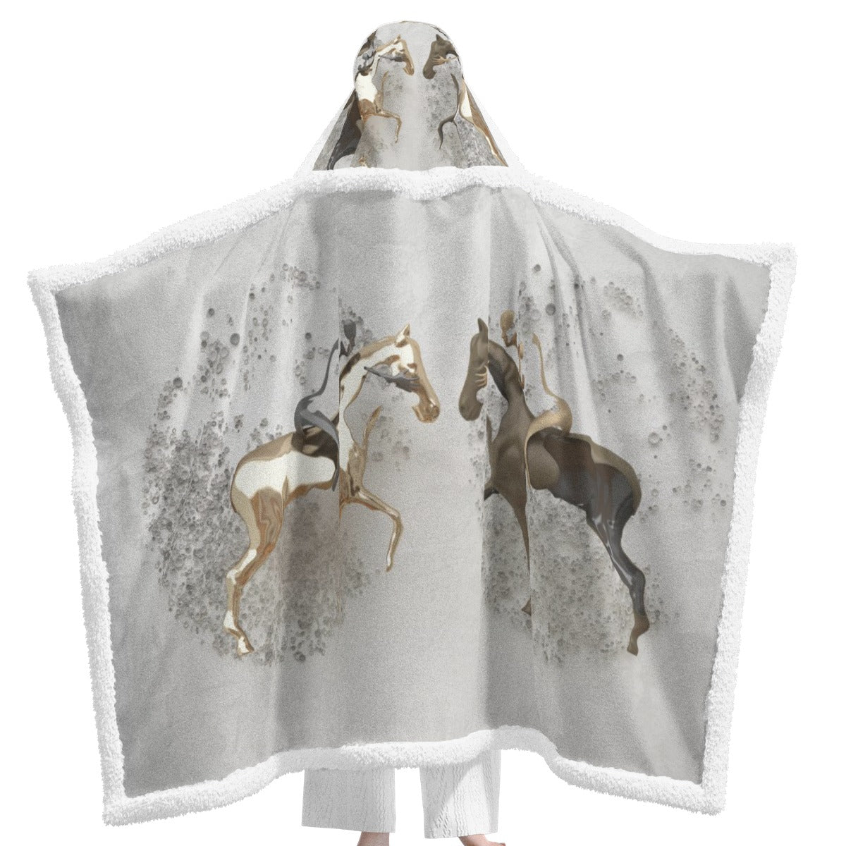 All-Over Print Unisex Wearable Hooded Blanket