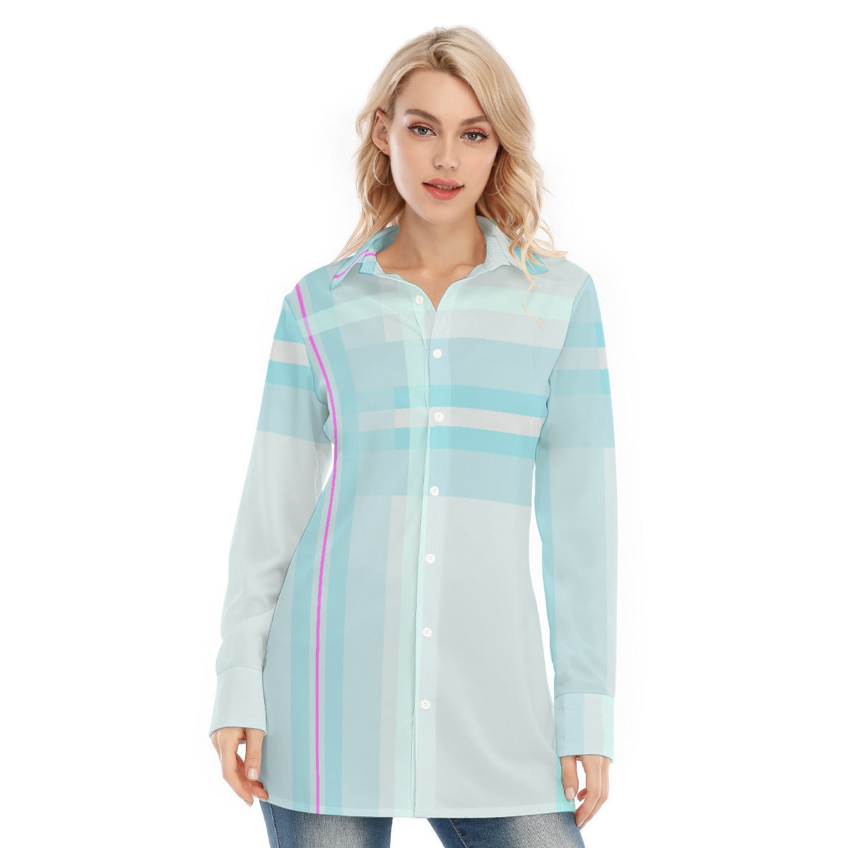 All-Over Print Women's Long Shirt